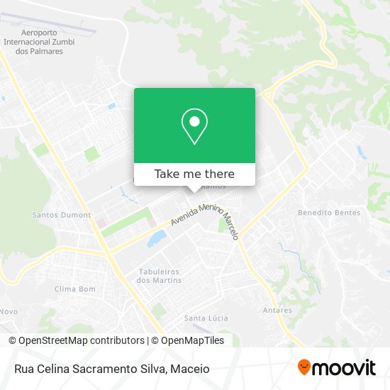 Rua Celina Sacramento Silva map