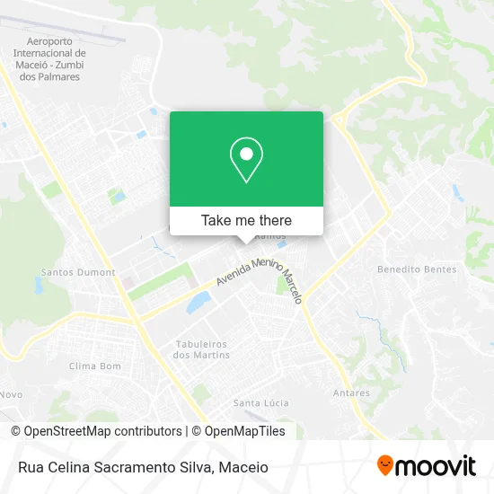 Rua Celina Sacramento Silva map