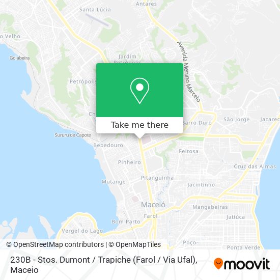 230B - Stos. Dumont / Trapiche (Farol / Via Ufal) map