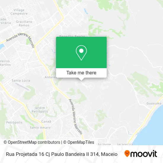 Rua Projetada 16 Cj Paulo Bandeira II 314 map