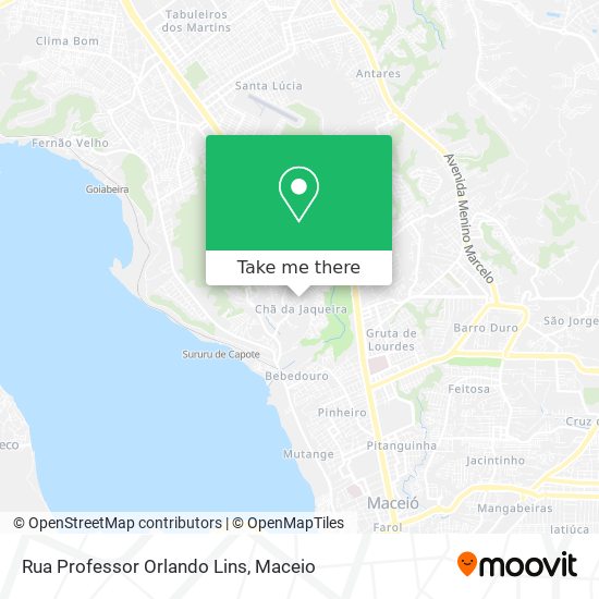 Mapa Rua Professor Orlando Lins