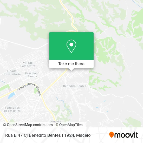 Rua B 47 Cj Benedito Bentes I 1924 map