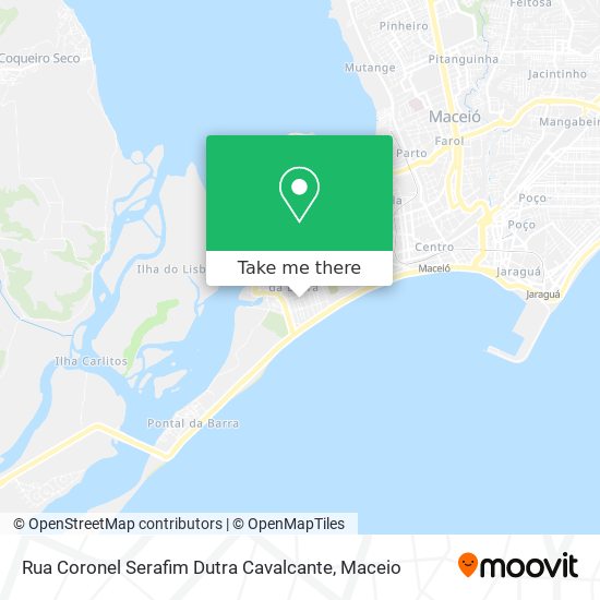 Mapa Rua Coronel Serafim Dutra Cavalcante