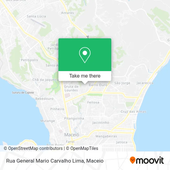Rua General Mario Carvalho Lima map