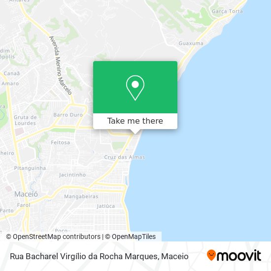 Mapa Rua Bacharel Virgílio da Rocha Marques