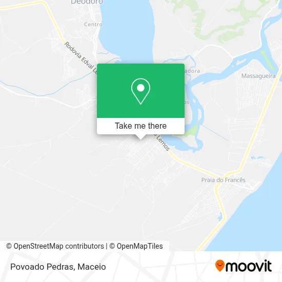 Povoado Pedras map