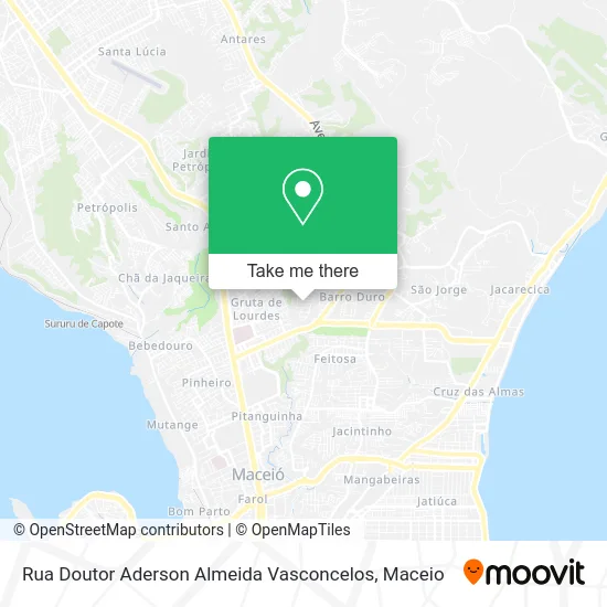 Rua Doutor Aderson Almeida Vasconcelos map