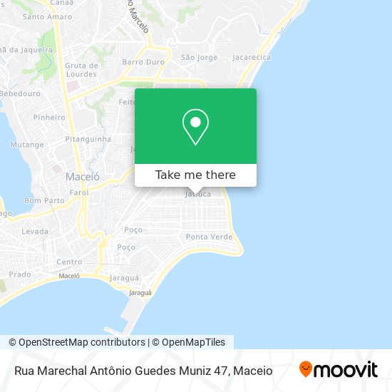 Mapa Rua Marechal Antônio Guedes Muniz 47