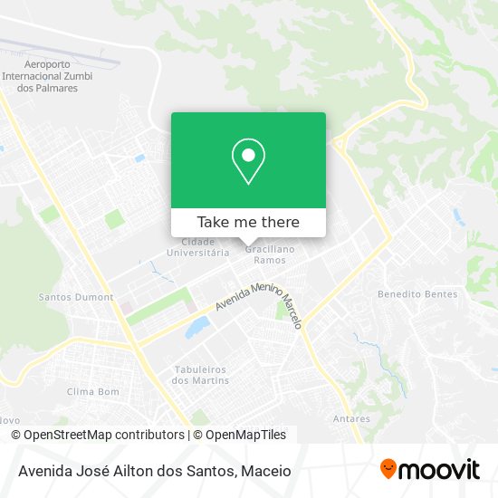 Mapa Avenida José Ailton dos Santos