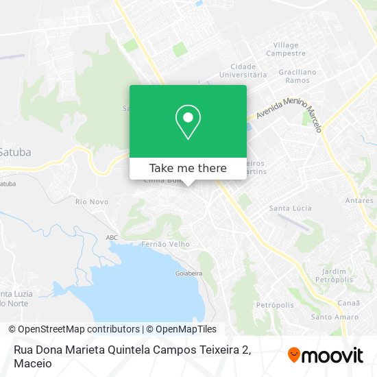 Rua Dona Marieta Quintela Campos Teixeira 2 map