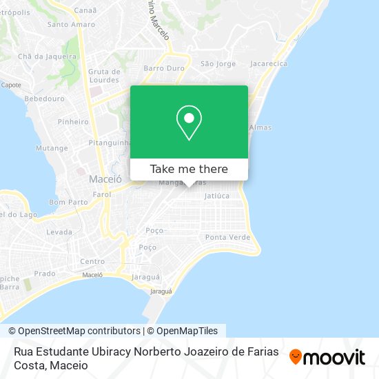 Mapa Rua Estudante Ubiracy Norberto Joazeiro de Farias Costa