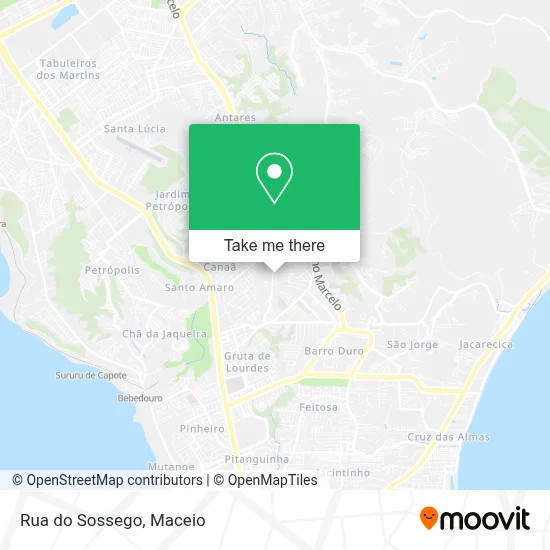 Rua do Sossego map