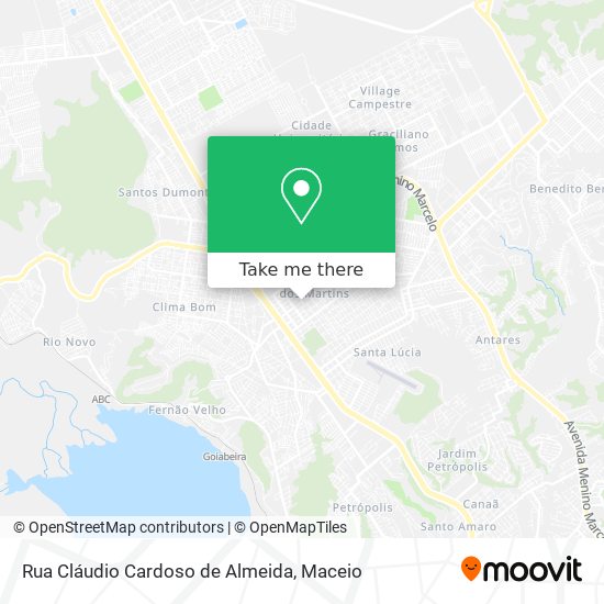 Rua Cláudio Cardoso de Almeida map