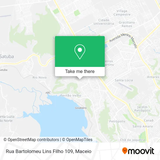 Rua Bartolomeu Lins Filho 109 map