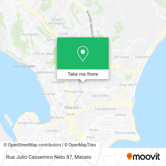 Rua Julio Cassemiro Neto 87 map