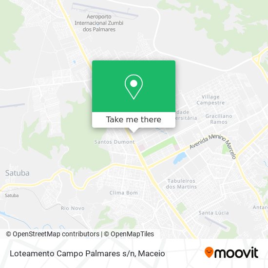 Loteamento Campo Palmares s/n map