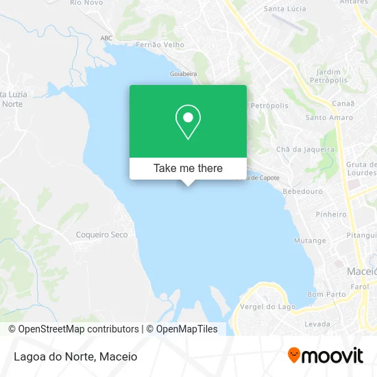 Lagoa do Norte map