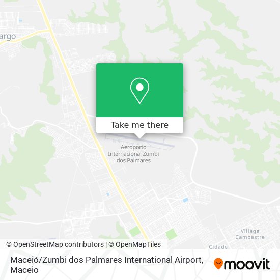 Mapa Maceió / Zumbi dos Palmares International Airport