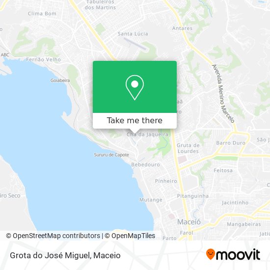 Grota do José Miguel map