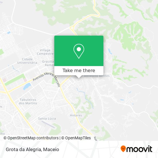 Grota da Alegria map