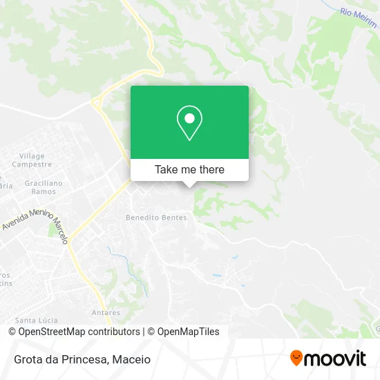 Grota da Princesa map