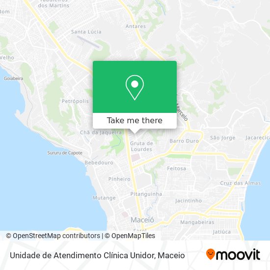 Unidade de Atendimento Clínica Unidor map