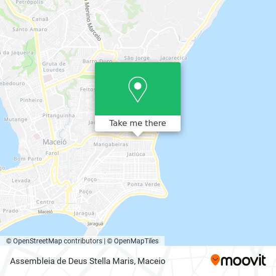 Assembleia de Deus Stella Maris map