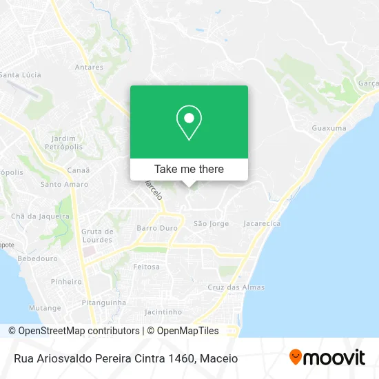 Rua Ariosvaldo Pereira Cintra 1460 map