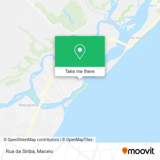 Rua da Siriba map