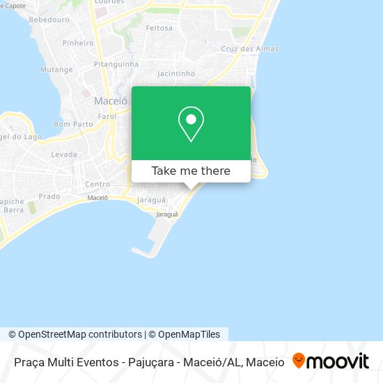 Mapa Praça Multi Eventos - Pajuçara - Maceió / AL