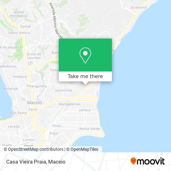 Casa Vieira Praia map