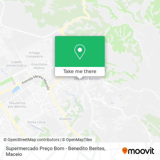 Supermercado Preço Bom - Benedito Bentes map