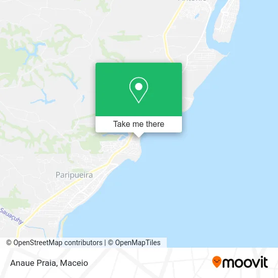 Anaue Praia map