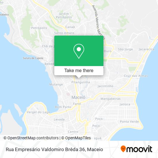 Mapa Rua Empresário Valdomiro Brêda 36