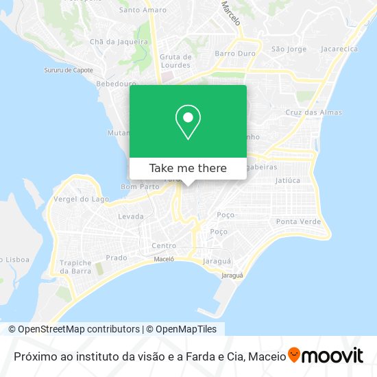 Próximo ao instituto da visão e a Farda e Cia map