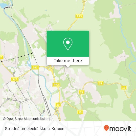 Stredná umelecká škola map