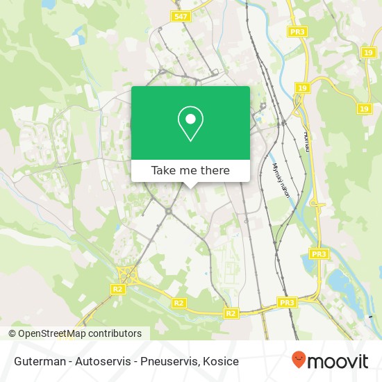 Guterman - Autoservis - Pneuservis map