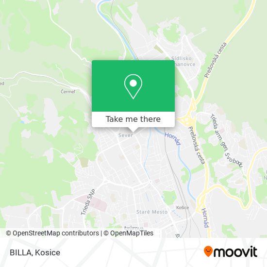 BILLA map