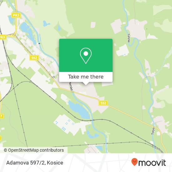 Adamova 597/2 map