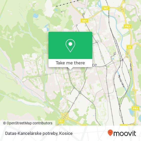 Datas-Kancelárske potreby map