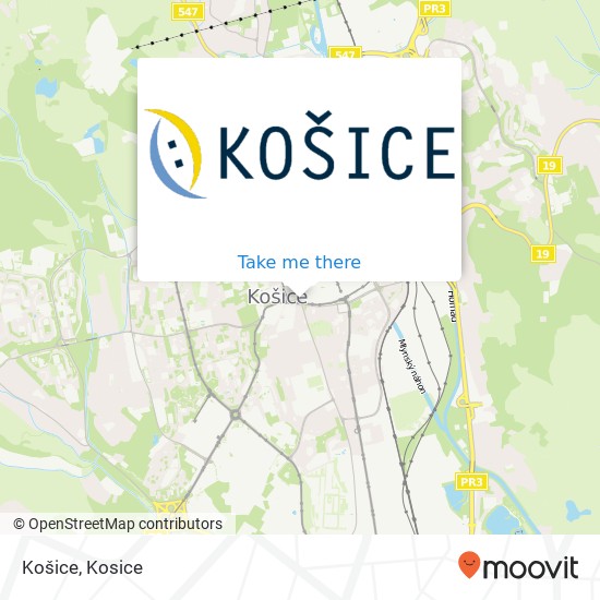 Košice map