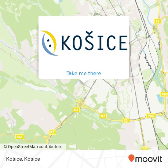 Košice map