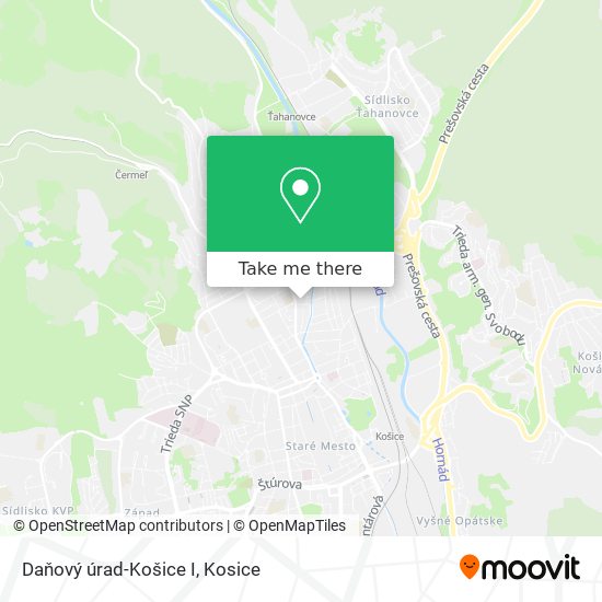 Daňový úrad-Košice I map