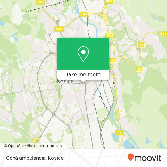 Očná ambulancia map