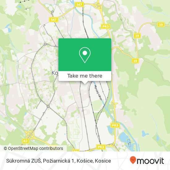 Súkromná ZUŠ, Požiarnická 1, Košice map