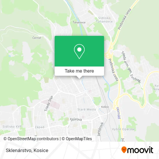 Sklenárstvo map