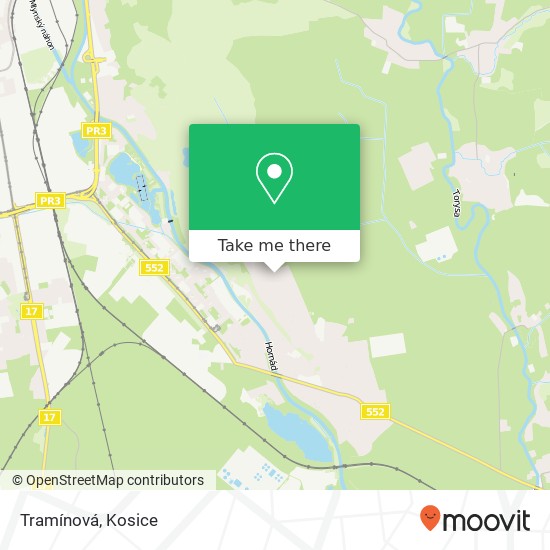 Tramínová map