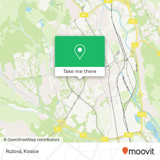 Ružová map