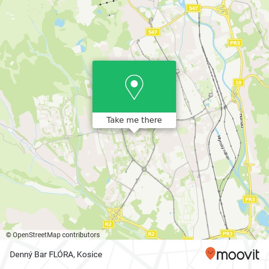 Denný Bar FLÓRA map