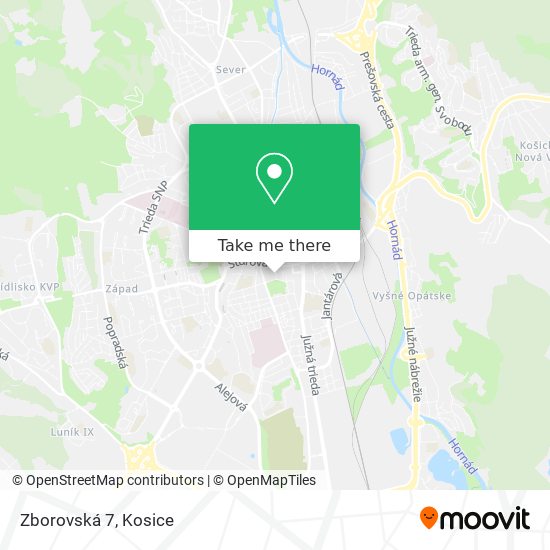 Zborovská 7 map